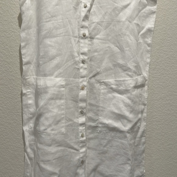 NWT EILEEN FISHER Organic Linen Sleeveless Dress - Picture 8 of 8